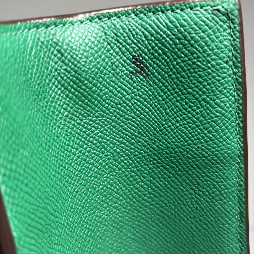 Coach Emerald Green Pebbled Leather Tote B2323CJ844 - Picture 6 of 6